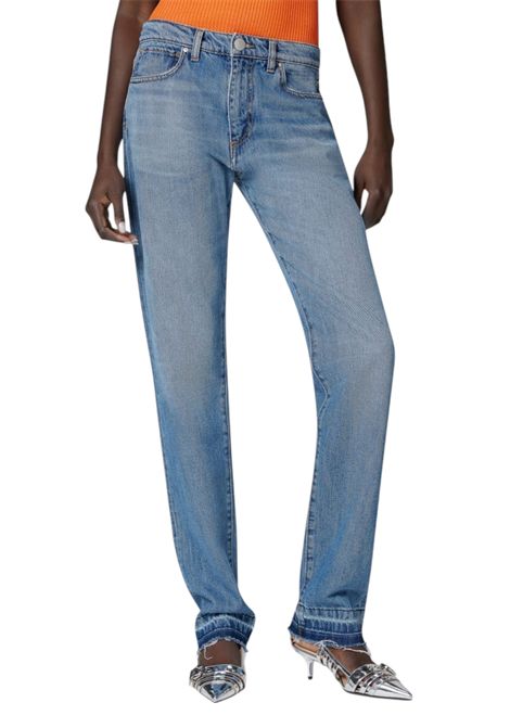 Classic straight fit jeans in vintage wash PINKO | Trousers | 104607 A2E1PJF